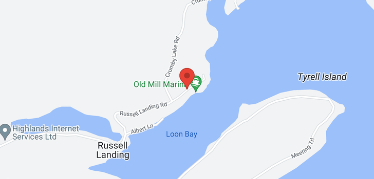 map of 1636 RUSSELL LANDING ROAD